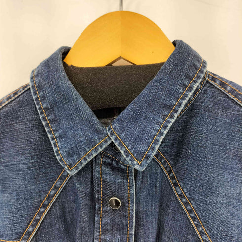サカイ Sacai デニム 変形 バックオープン ロングシャツ ワンピース レディース 2