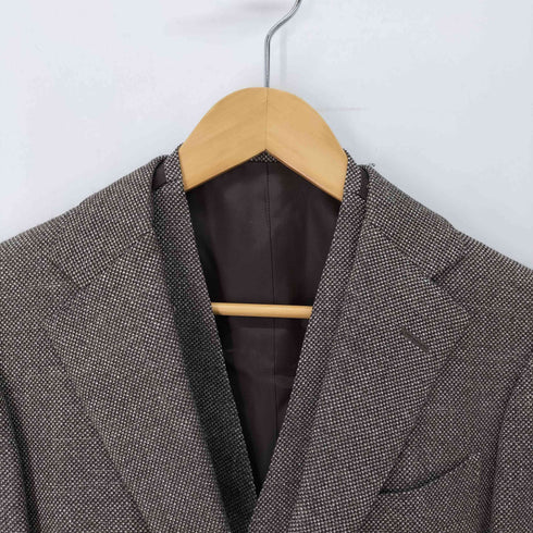 ビームス BEAMS Custom tailor Loro Piana リネンツイード 総裏 3B テーラード ジャケット ベスト 2ピース メンズ