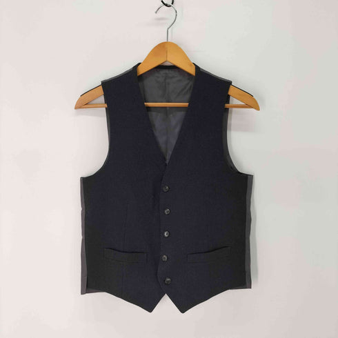 ビームス BEAMS Custom tailor カシミヤ ウール 総裏 3B テーラード ジャケット ベスト 2ピース メンズ