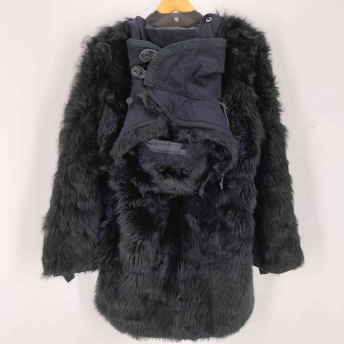 サカイ Sacai フロントジップ リアル ファー コート レディース 2
