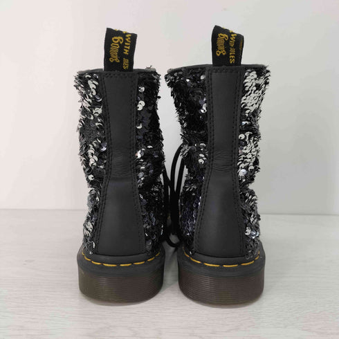 ドクターマーチン Dr.Martens 8ホール スパンコール レースアップブーツ レディース EUR:37