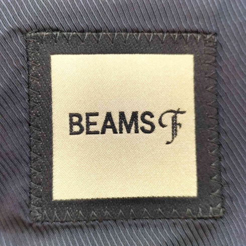ビームスエフ BEAMS F ウールシルクリネン チェック 3Bテーラードジャケット メンズ JPN:42