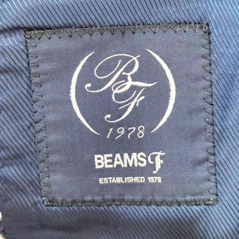 ビームスエフ BEAMS F ウール100 千鳥格子 2Bテーラードジャケット メンズ JPN:42