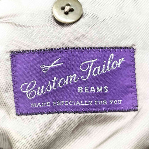ビームス BEAMS Custom tailor Robert NOBLE チェック柄 総裏 3B テーラード ジャケット メンズ