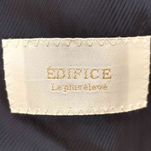 エディフィス EDIFICE Loro Piana チェック柄 背抜 本切羽 チェック柄 段返り3B テーラードジャケット メンズ JPN:44