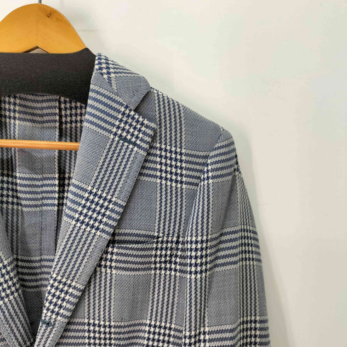 リングジャケット RING JACKET ウール100 グレンチェック 3B テーラードジャケット サマージャケット メンズ JPN:42