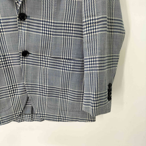 リングジャケット RING JACKET ウール100 グレンチェック 3B テーラードジャケット サマージャケット メンズ JPN:42