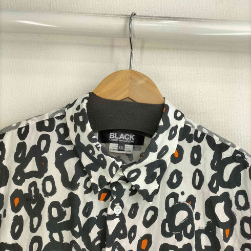 ブラックコムデギャルソン BLACK COMME des GARCONS レオパード柄 S/S シャツ メンズ XXL