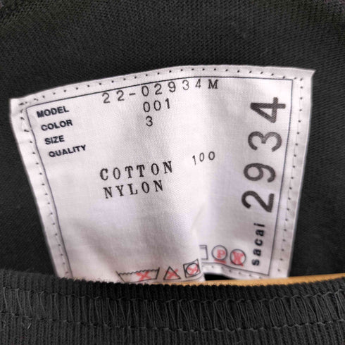 サカイ Sacai 22SS Nylon Twill Mix T-Shirt メンズ JPN:3