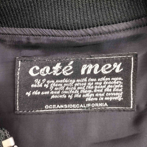 コートメール Cote mer 総柄 再構築 クレイジーパターン ジップアップブルゾン メンズ