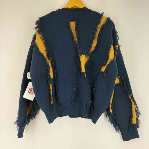 クラシカルエルフ CLASSICAL ELF フリンジ配色オーバーニット レディース JPN:S