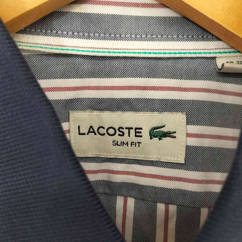 ラコステ LACOSTE ワンポイント ストライプ レギュラーカラー シャツ メンズ FR 39