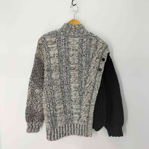 リリーブラウン Lily Brown way変形ハーフケーブルニット レディース ONE SIZE