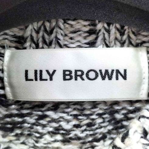 リリーブラウン Lily Brown way変形ハーフケーブルニット レディース ONE SIZE