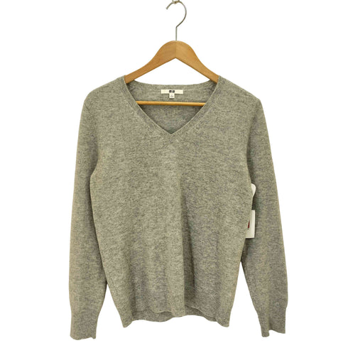 ユニクロ UNIQLO カシミヤVネックセーター レディース JPN:L