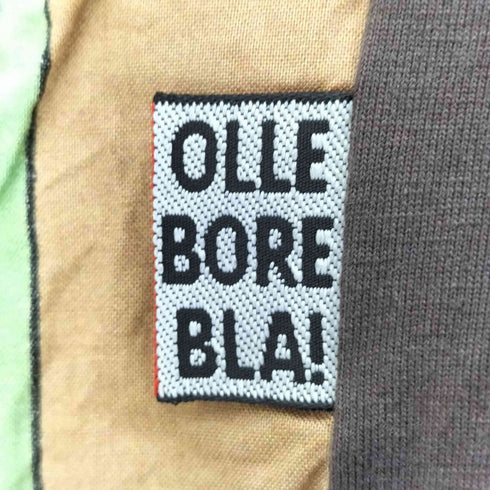 アルベロベロ OLLEBOREBLA オレボレブラ ブタさん スマイル 配色切替 ピスタグ bravo ボートネック スリットカットソー レディース
