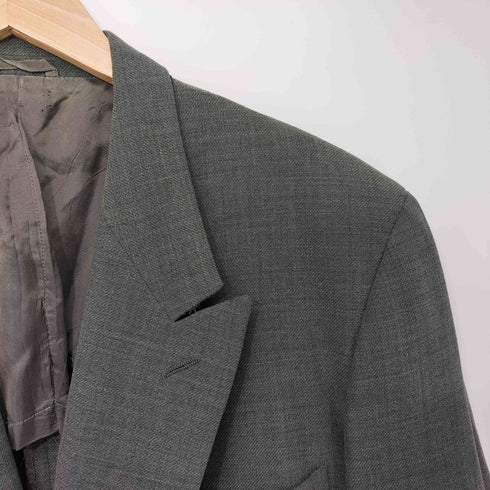 ジョルジオアルマーニ Giorgio Armani 90s イタリア製 黒タグ ピークドラペル ダブルブレスト テーラードジャケット メンズ EUR:54