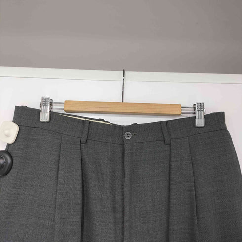 ジョルジオアルマーニ Giorgio Armani 90s イタリア製 黒タグ 2タック ワイド スラックス メンズ EUR:54