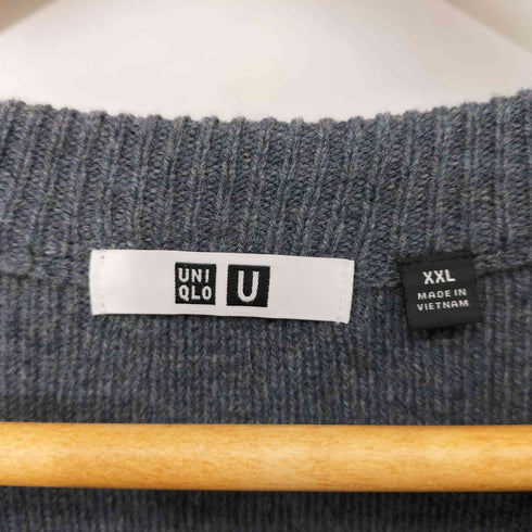ユニクロユー UNIQLO U ラムクルーネックセーター グレー XXLサイズ メンズ JPN:XXL