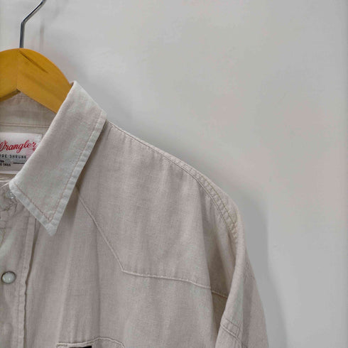 ラングラー Wrangler リネン コットン ウエスタン シャツ メンズ FREE