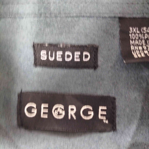 ジョージ GEORGE SUEDED レギュラーカラーシャツ メンズ 3XL