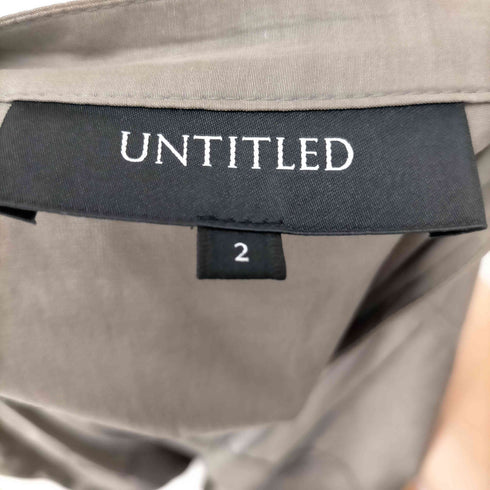 アンタイトル UNTITLED ライトシアー シャツ ジャケット バンドカラー レディース JPN:2