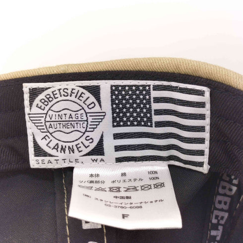 エベッツフィールドフランネルズ Ebbets Field Flannels ロゴパッチ 6パネルベースボールキャップ メンズ