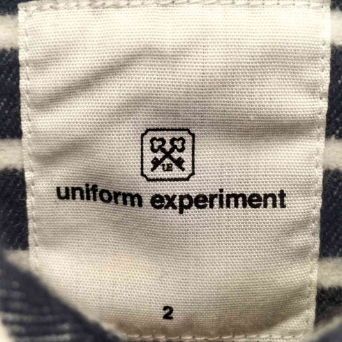 ユニフォームエクスペリメント uniform experiment 15AW STRIPE SHIRT ストライプシャツ メンズ JPN:2