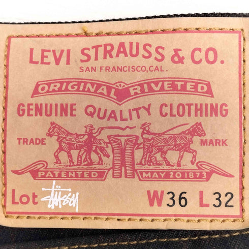 ステューシー Stussy Crispy Rinse jean Black/Brown メンズ W36L32