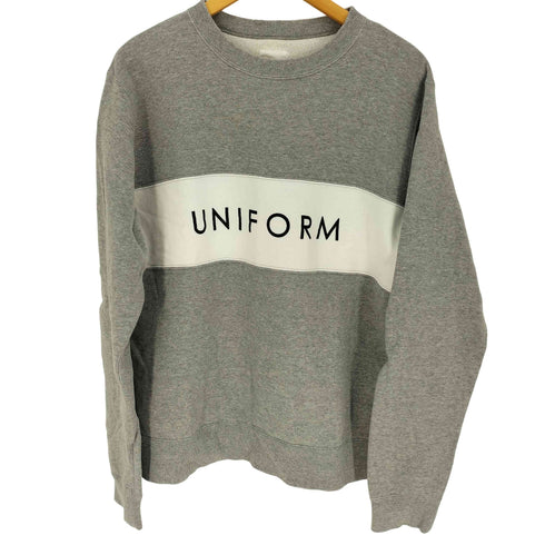 ユニフォームエクスペリメント uniform experiment 19AW COLOR BLOCK CREW NECK SWEAT カラーブロック クルーネックスウェット メンズ JPN:3