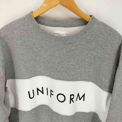ユニフォームエクスペリメント uniform experiment 19AW COLOR BLOCK CREW NECK SWEAT カラーブロック クルーネックスウェット メンズ JPN:3