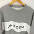 ユニフォームエクスペリメント uniform experiment 19AW COLOR BLOCK CREW NECK SWEAT カラーブロック クルーネックスウェット メンズ JPN:3