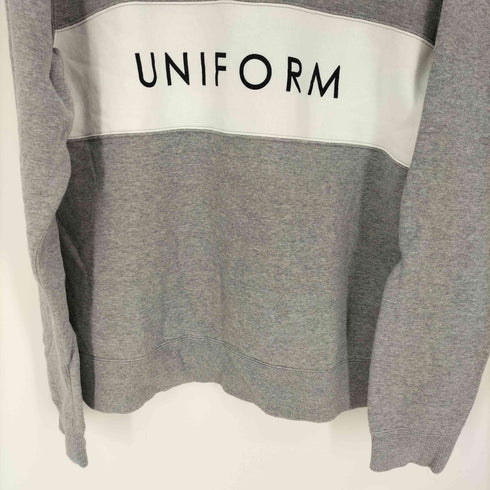 ユニフォームエクスペリメント uniform experiment 19AW COLOR BLOCK CREW NECK SWEAT カラーブロック クルーネックスウェット メンズ JPN:3