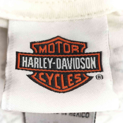 ハーレーダビッドソン HARLEY-DAVIDSON 00s レタリング Vネックカットソー メンズ 3XL