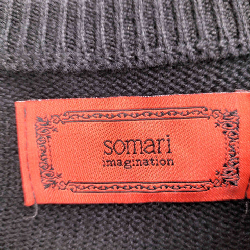 ソマリ SOMARI レースニット シャイニーシアー切替ワンピース レディース JPN:1