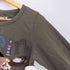アルベロベロ OLLEBOREBLA オレボレブラ うさぎ ビジュースパンコール装飾 変形 テールカット クルーネック 長袖 Tシャツ レディース