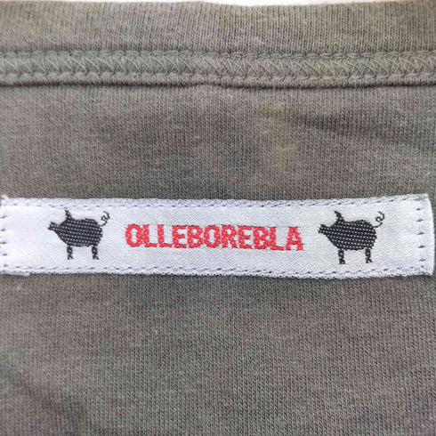 アルベロベロ OLLEBOREBLA オレボレブラ うさぎ ビジュースパンコール装飾 変形 テールカット クルーネック 長袖 Tシャツ レディース