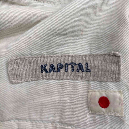 キャピタル KAPITAL KIRO HIRATA 初期 ウエスト 麻 リネン 切り替え ツイード 立体裁断 デニム ピエロ パンツ メンズ 0/XS