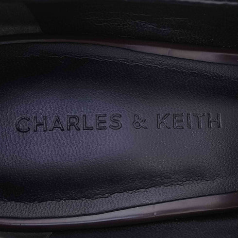 チャールズアンドキース CHARLES&KEITH アシメトリック ペニーローファーミュール レディース JPN:37