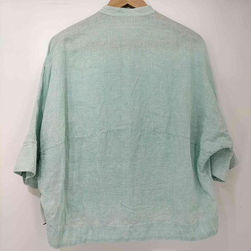 マカフィー MACPHEE 23SS リネン シャイニング ハーフスリーブ シャツ レディース JPN:36