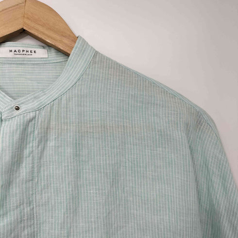 マカフィー MACPHEE 23SS リネン シャイニング ハーフスリーブ シャツ レディース JPN:36