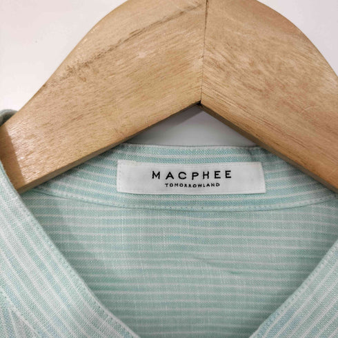 マカフィー MACPHEE 23SS リネン シャイニング ハーフスリーブ シャツ レディース JPN:36