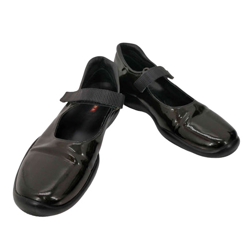 プラダ PRADA SPORT MADE IN ITALY イタリア製 パテントレザー メリージェーン パンプス レディース EUR:33