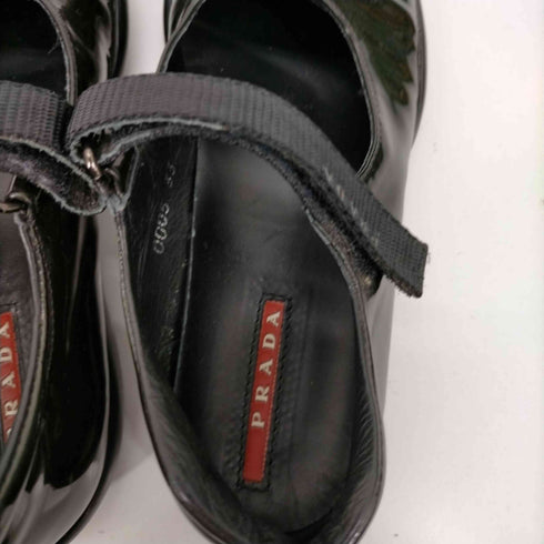 プラダ PRADA SPORT MADE IN ITALY イタリア製 パテントレザー メリージェーン パンプス レディース EUR:33