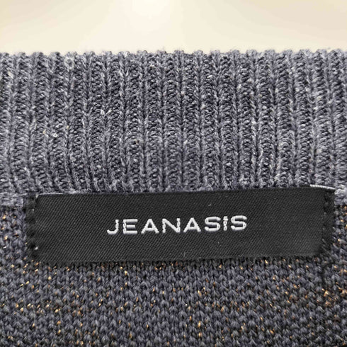 ジーナシス JEANASIS 12G Wジャガードボリュームスリーブスウェット レディース FREE