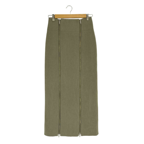 ラポドゥジェム la peau de gem Double Zip Maxi Skirt レディース JPN:38