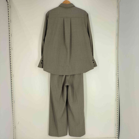 REURIE’ 23SS original oversize front fly shirt original double tuck wide slacks セットアップ レディース JPN:S