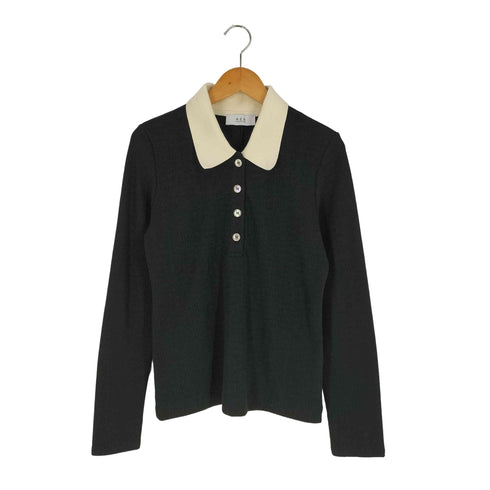 アダムエロペ Adam et Rope FEMME 25SS ロングスリーブポロシャツ レディース FREE