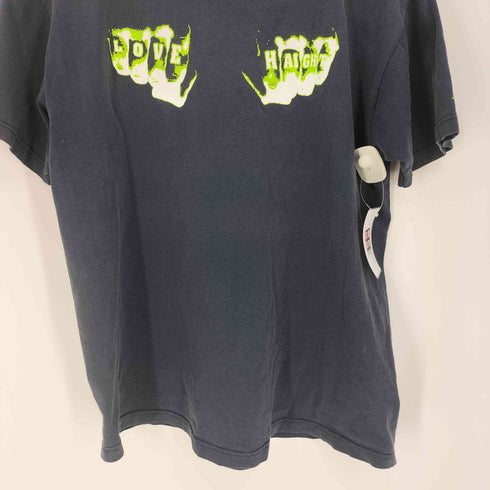 ステューシー Stussy 00S LOVE HAIGHT Knuckle Headz プリント S/S Tシャツ メンズ import:L