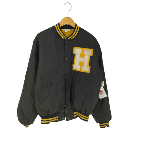 バーディー Birdie 80S USA製 イニシャルワッペン 中綿 スタジャン メンズ import:M